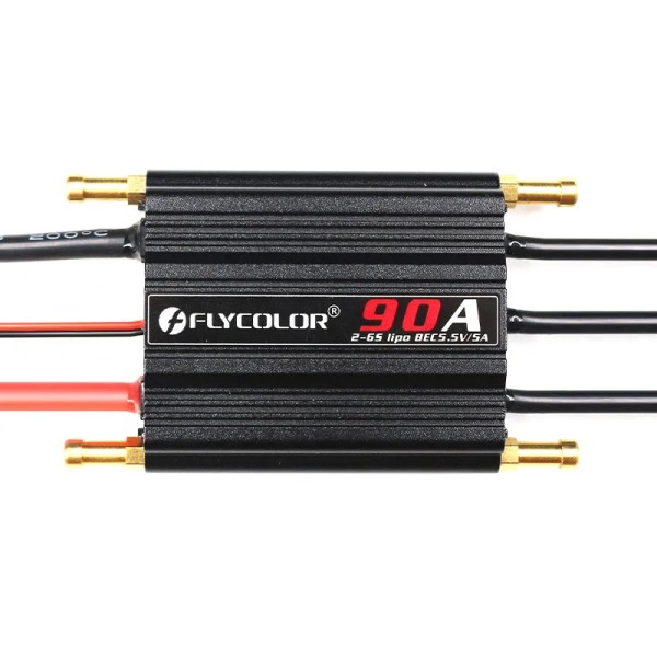 Fly color 2-6S Lipo ESC 90A Wasserdichter bürstenloser Geschwindigkeit regler mit BEC 5.5V/5A Wasser kühlsystem für RC-Boote